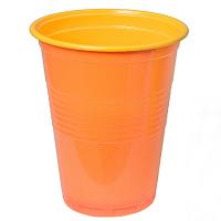Купить стакан пластиковый 180мл d70 мм ps оранжевый/желтый диапазон 1/100/3000, 100 шт./упак в Казани