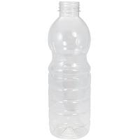 Купить бутылка пластиковая 900мл с широким горлом без пробки с плоским дном pet прозрачный 1/100, 100 шт./упак в Казани