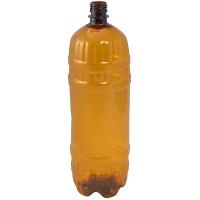 Купить бутылка пластиковая 2000мл с узким горлом без пробки с фигурным дном pet коричневый 1/50, 50 шт./упак в Казани