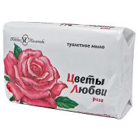 Купить мыло туалетное 90г 1 шт/уп цветы любви роза nc 1/6/72 в Казани