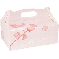 Купить коробка для пирожных дхшхв 230х160х90 мм картон розовая papstar 1/15/150, 15 шт./упак в Казани