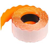 Купить лента этикеточная дхш 26х12 мм самоклеющаяся с волнистым краем оранжевая 1/10 в Казани