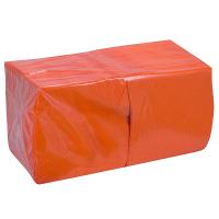 Купить салфетка бумажная оранжевая 33х33 см 2-слойные 200 шт/уп 1/9 в Казани
