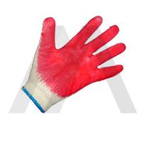 Купить перчатки рабочие хб белые с двойным латексным покрытием 1/10/100, 1 шт. в Казани