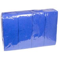 Купить салфетка бумажная синяя 33х24 см 1-слойные 200 шт/уп сложение 1/8 1/16, 1 шт. в Казани