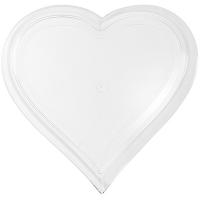 Купить поднос сервировочный дхш 185х210 мм сердце фигурный пластик прозрачный kpn 1/180 в Казани