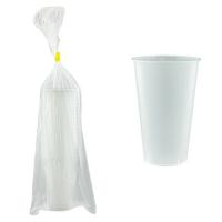 Купить стакан пластиковый 500 мл d90 мм 20 шт bubble cup (шейкер) матовый pp "pokrov plast", 20 шт./упак в Казани