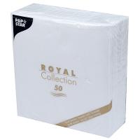 Купить салфетка бумажная белая 40х40 см 1-слойные 50 шт/уп royal papstar 1/5, 1 шт. в Казани