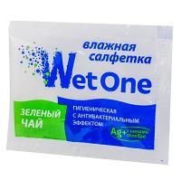 Купить салфетка влажная 1 шт в индивидуальной упак зеленый чай антибактериальная 1/1000 в Казани