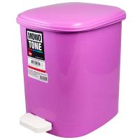 Купить контейнер мусорный прямоугольный 10л дхшхв 250х320х290 мм с педалью пластик розовый bora 1/6 в Казани