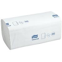 Купить полотенце бумажное листовое 1-сл 250 лист/уп 230х230 мм z-сложения tork h3 universal натурально-белое sca 1/20, 1 шт. в Казани