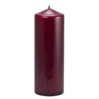 Купить свеча столбик н200хd70 мм бордовая papstar 1/6, 1 шт. в Казани