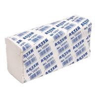 Купить полотенце бумажное листовое 2-сл 150 лист/уп 230х240 мм z-сложения aster pro z2 f белое aster 1/25 в Казани