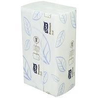 Купить полотенце бумажное листовое 2-сл 110 лист/уп 212х340 мм multifold-сложения tork h2 premium белое sca 1/21 в Казани