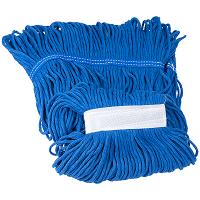 Купить насадка - моп (mop) для швабры веревочная прошитая kentucky 400 г хлопок синяя 1/15 в Казани