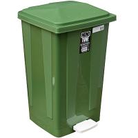 Купить контейнер мусорный прямоугольный 48л дхшхв 420х375х630 мм с педалью пластик зеленый bora 1/1 в Казани