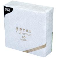 Купить салфетка бумажная белая 40х40 см 1-слойные 50 шт/уп royal casali papstar 1/5, 1 шт. в Казани