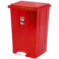 Купить бак мусорный прямоугольный 85л дхшхв 440х410х705 мм с педалью пластик красный bora 1/3 в Казани
