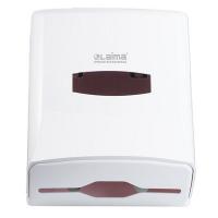 Диспенсер для листовых бумажных полотенец ДхШхВ 262х142х312 мм ПЛАСТИК БЕЛЫЙ "LAIMA" Купить диспенсер для листовых бумажных полотенец дхшхв 262х142х312 мм пластик белый "laima" в Казани