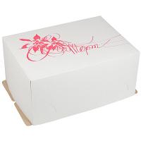 Купить коробка для торта дхшхв 290х210х140 мм до 1.5 кг прямоугольная картонная с рисунком 1/50 в Казани