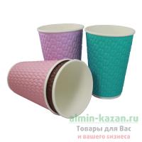 Купить стакан бумажный 300мл d90 мм 2-сл для горячих напитков кофейные зерна huhtamaki 1/40/800, 40 шт./упак в Казани