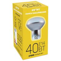 Купить лампа накаливания е14 теплый свет 40вт 220v r50 зеркальная старт 1/1 в Казани
