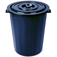 Купить бак мусорный круглый 105л н660хd550 мм пластик синий bora 1/1, 1 шт. в Казани